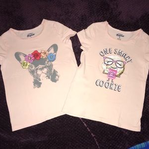 OshKosh B’gosh Graphic Tee Bundle - Size 8 Girls